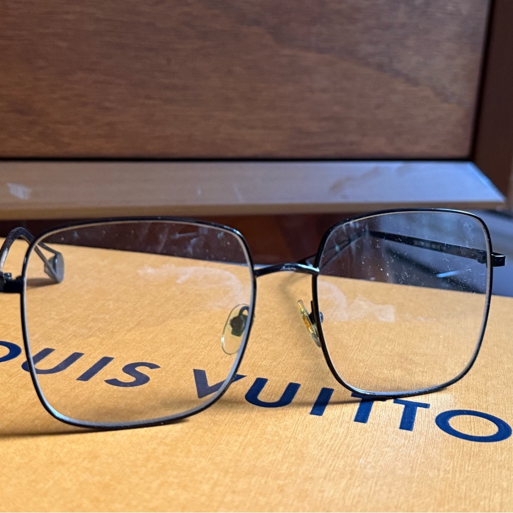 Gucci Black Square Glasses black frame